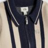 Baby Boys Cream Blocked Zip Through Knit Set Baby Boys Cream Blocked Zip Through Knit Set