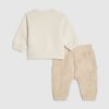 Baby Boys Cream Super Cute Bear Sweat Set Baby Boys Cream Super Cute Bear Sweat Set