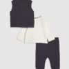 Baby Boys Navy Quilted Gilet Set Baby Boys Navy Quilted Gilet Set
