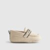 Baby pojkar beige smarta loafers