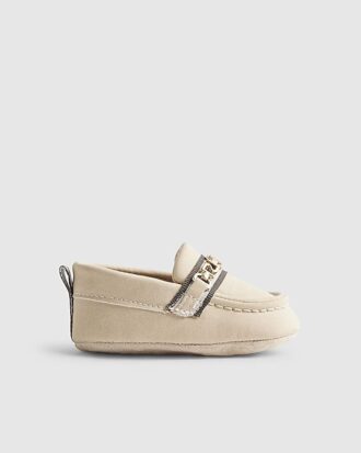 Baby pojkar beige smarta loafers
