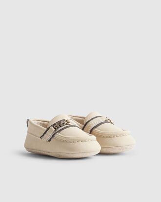 Baby pojkar beige smarta loafers