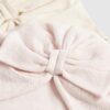 Babyflickor rosa blommig turban med rosett, 2-pack