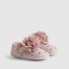 Babyflickor rosa hjärtformade ballerinaskor