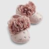 Babyflickor rosa hjärtformade ballerinaskor