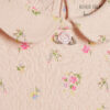 Babyflickor rosa pointelle blommig romper-set Babyflickor rosa pointelle blommig romper-set