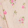 Babyflickor rosa pointelle blommig romper-set Babyflickor rosa pointelle blommig romper-set