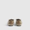 Beige ballerinaskor med rosett