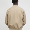 Beige bomberjacka i konstläder
