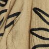 Beige broderad strandkroppstop
