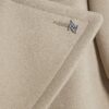 Beige dubbelknäppt peacoat