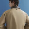 Beige Harrington-jacka i konstläder med krage