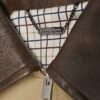 Beige Harrington-jacka i konstläder med krage