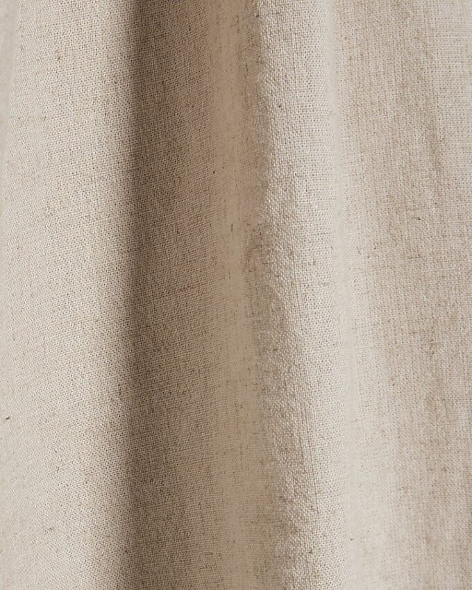 Beige kortärmad T-shirt i linneblandning