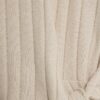 Beige kortärmad topp med breda ribbade sidoknutar