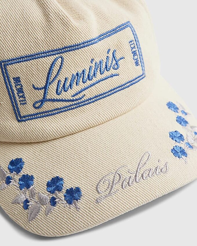Beige Luminis blomkeps