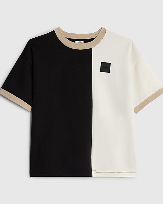 Beige Luminis-T-shirt med färgblock för pojkar