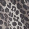 Beige miniklänning i sweatshirt med leopardmönster