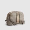 Beige monogram crossbody-väska