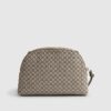 Beige monogram crossbody-väska
