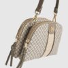 Beige monogram crossbody-väska