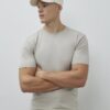 Beige Muscle Fit T-shirt Beige Muscle Fit T-shirt