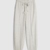 Beige mysiga joggingbyxor med ballongben