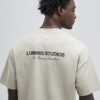 Beige oversized Luminis Studios T-shirt