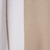 Beige polo med färgblockerade ränder