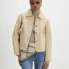 Beige premiumjacka i mocka