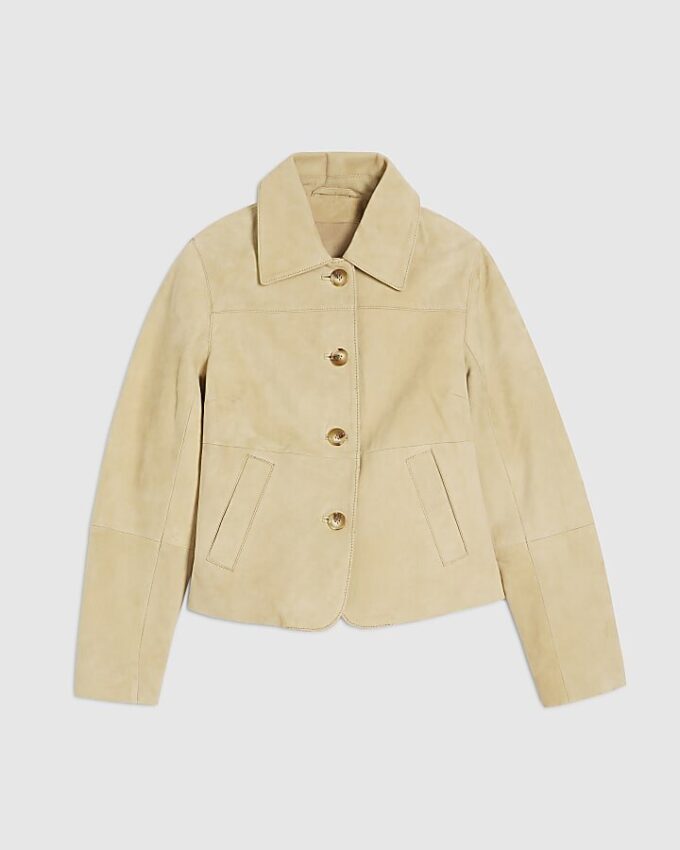 Beige premiumjacka i mocka