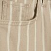 Beige randiga jeans med vida ben