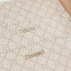 Beige resplånbok med monogram