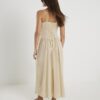 Beige ärmlös Cornelli Maxi strandklänning