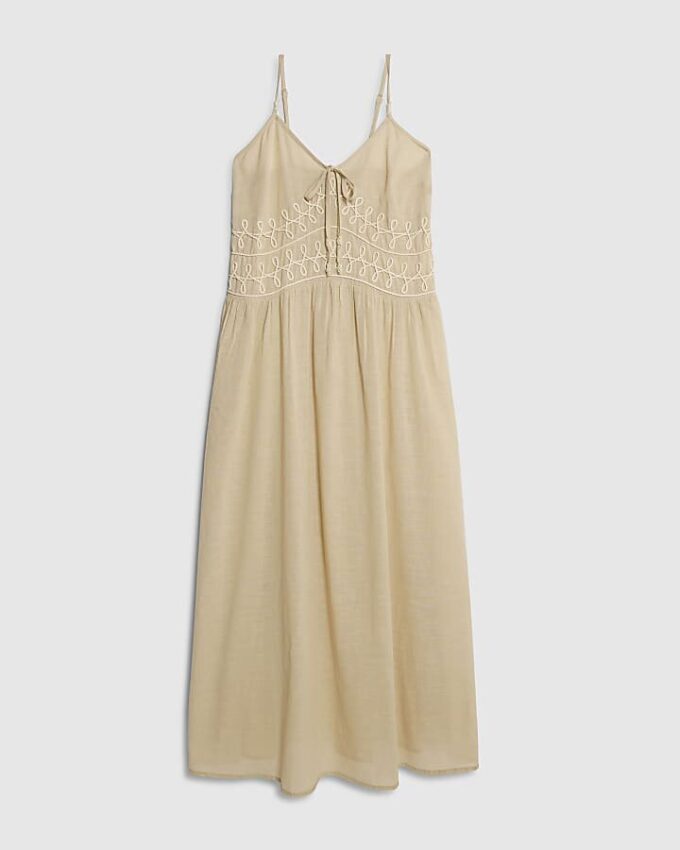 Beige ärmlös Cornelli Maxi strandklänning