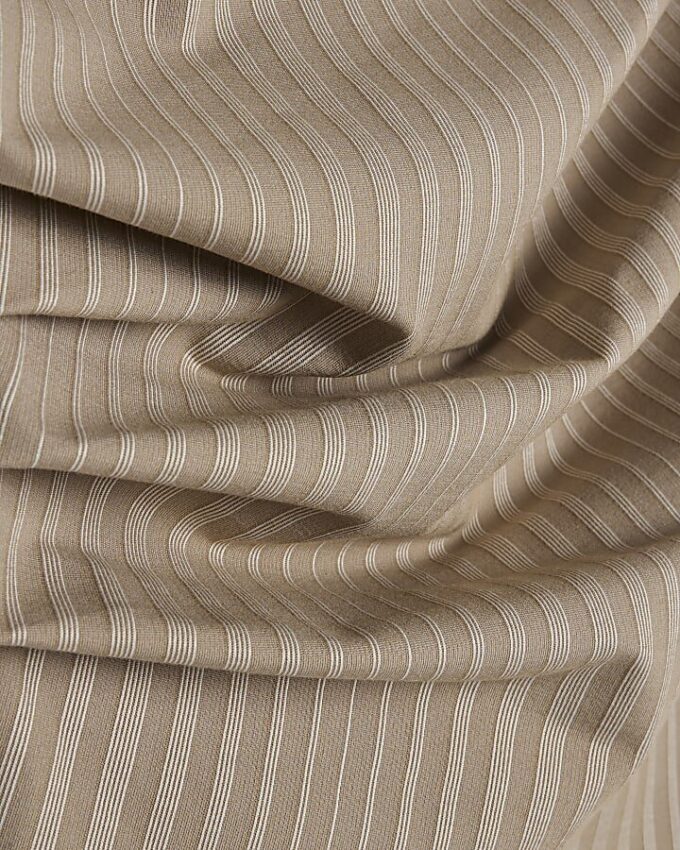 Beige ärmlös randig draperad topp Beige ärmlös randig draperad topp