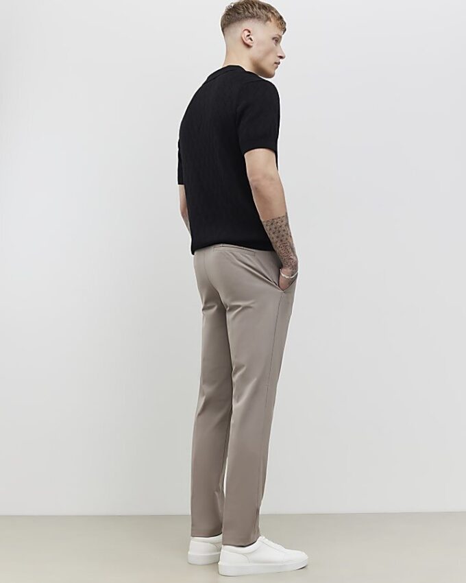 Beige Skinny Fit-byxor