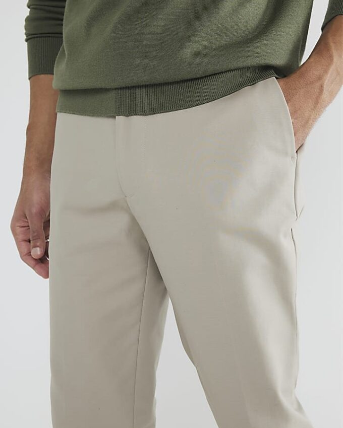Beige slim fit-chino