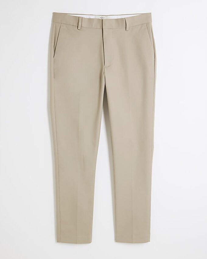 Beige slim fit-chino