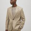 Beige slim fit-kostymjacka med struktur Beige slim fit-kostymjacka med struktur