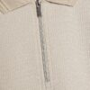 Beige slim fit-polotröja med struktur