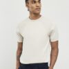Beige slim fit-T-shirt