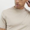 Beige slim fit-T-shirt