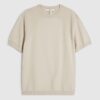 Beige slim fit-T-shirt