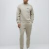 Beige slim fit-tröja i nylon