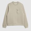 Beige slim fit-tröja i nylon