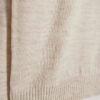 Beige stickad hybridtop med spets