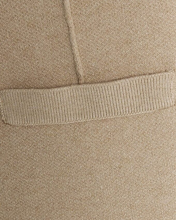 Beige stickad långärmad strukturerad kofta Beige stickad långärmad strukturerad kofta