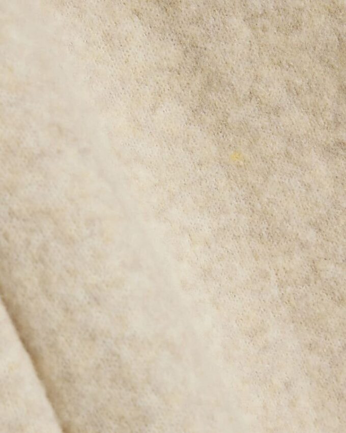 Beige stickade joggingbyxor