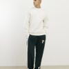 Beige sweatshirt med normal passform